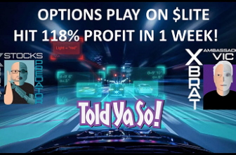 118% Profit in 1 week! – Options Trading Play on LITE Stock